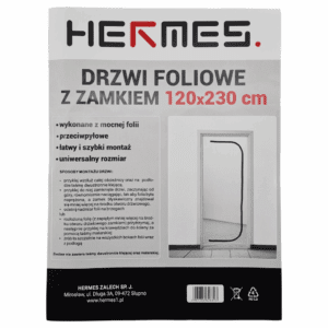 Kurtyna przeciwpyłowa 120x230cm drzwi foliowe z zamkiem HERMES