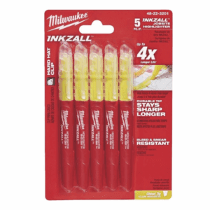 MILWAUKEE zakreślacze żółte 5szt
