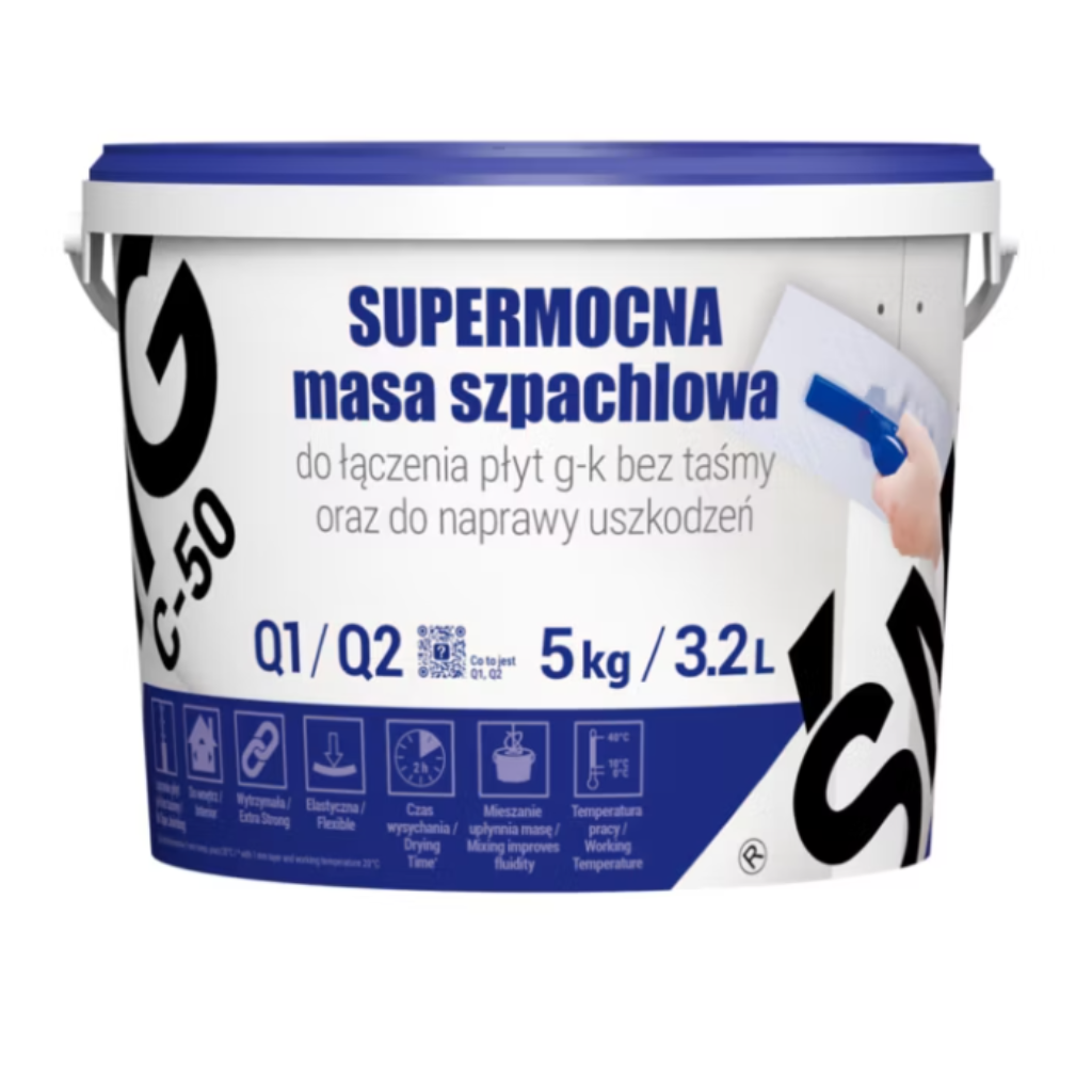 Masa szpachlowa gotowa do łączenia płyt g-k ŚMIG C-50 5 kg - 2