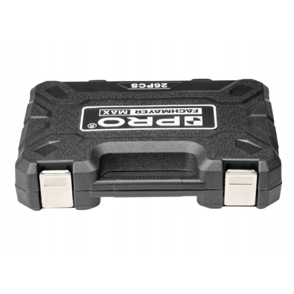 Zestaw Kluczy Nasadowych z Grzechotką 1/2" 26 szt. PRO