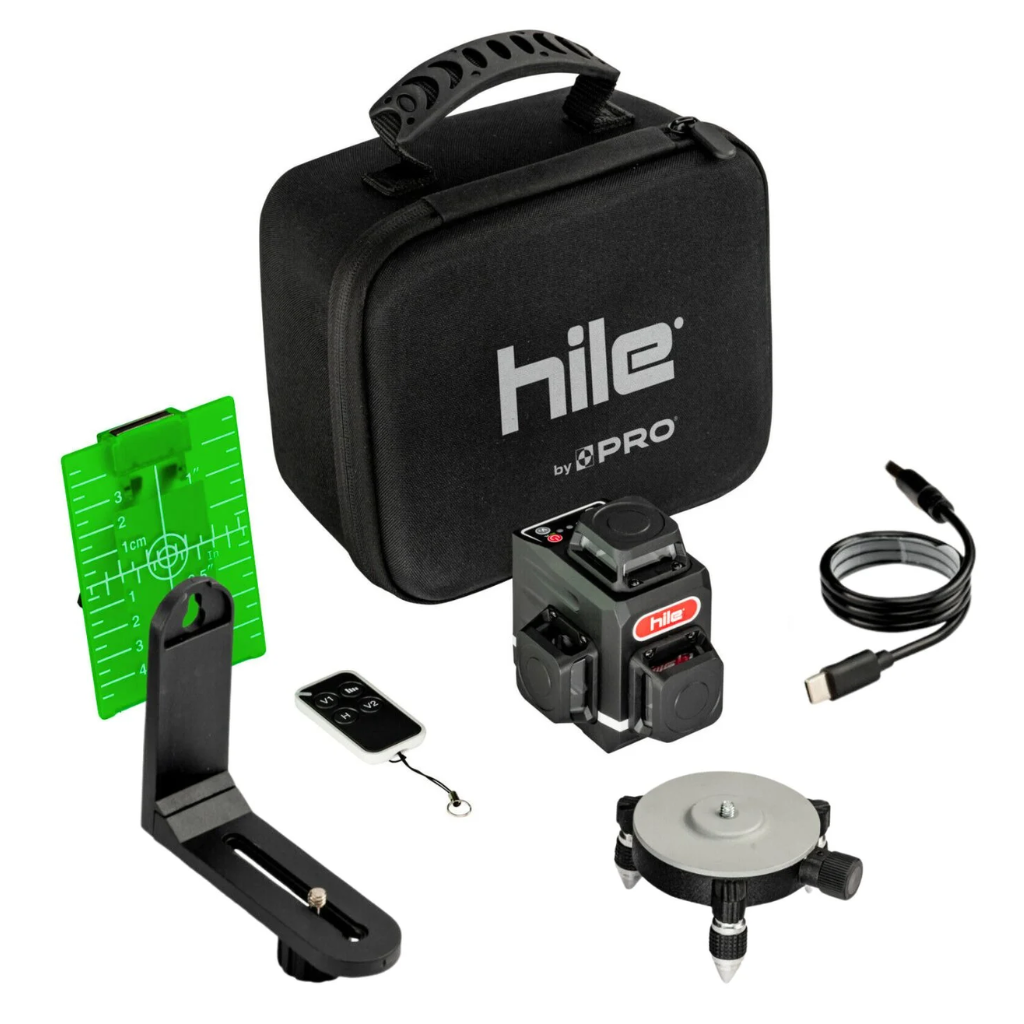 Laser wieloliniowy samopoziomujący zielona wiązka HILE 3DG