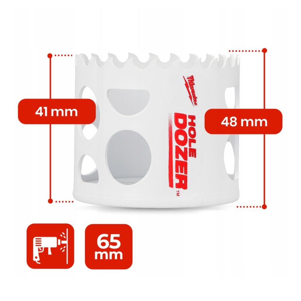 Otwornica bimetalowa HOLE DOZER 65mm MILWAUKEE