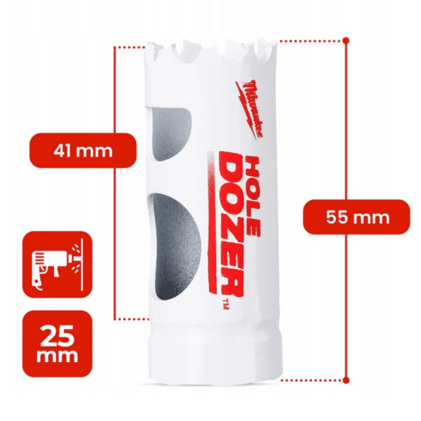 MILWAUKEE otwornica koronka 25 4.