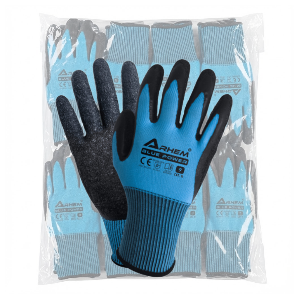Rękawice ochronne BLUE POWER ARHEM 12SZT