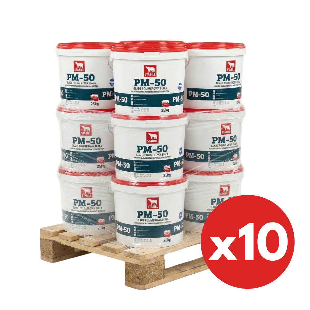 Gładź polimerowa biała 25 kg PM-50 STABILL PÓŁPALETA1