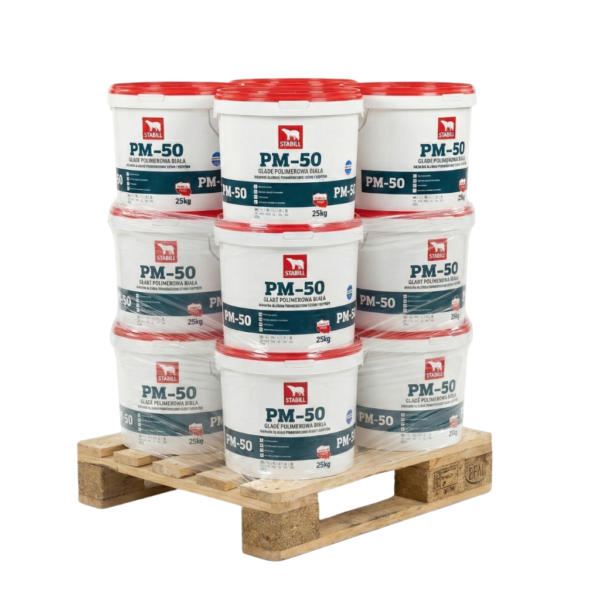 Gładź polimerowa biała 25 kg PM-50 STABILL PÓŁPALETA11