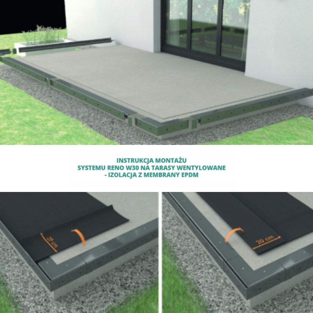 Membrana EPDM - 1 mb (1,5 m²) Renoplast