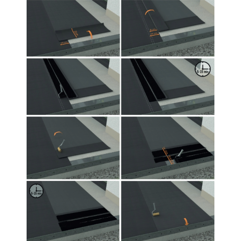 Membrana EPDM - 1 mb (1,5 m²) Renoplast