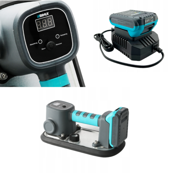 Przyssawka elektryczna BIHUI 170 kg z wymiennymi podkładkami - 2