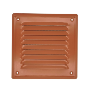Kratka wentylacyjna metalowa z siatką  140x140mm ceglany airRoxy