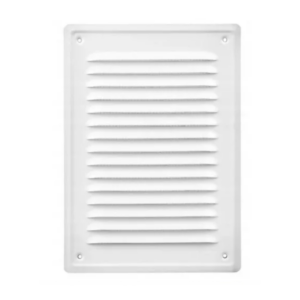 Kratka wentylacyjna metalowa z siatką  140x210mm biała airRoxy