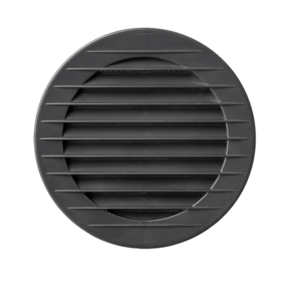 Kratka wentylacyjna okrągła z siatką fi 60 grafit 4 sztop (1)