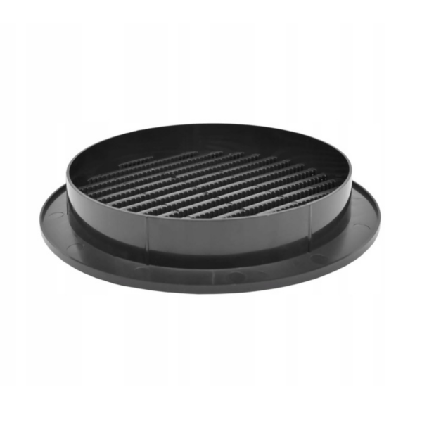 Kratka wentylacyjna okrągła z siatką  grafit airRoxy