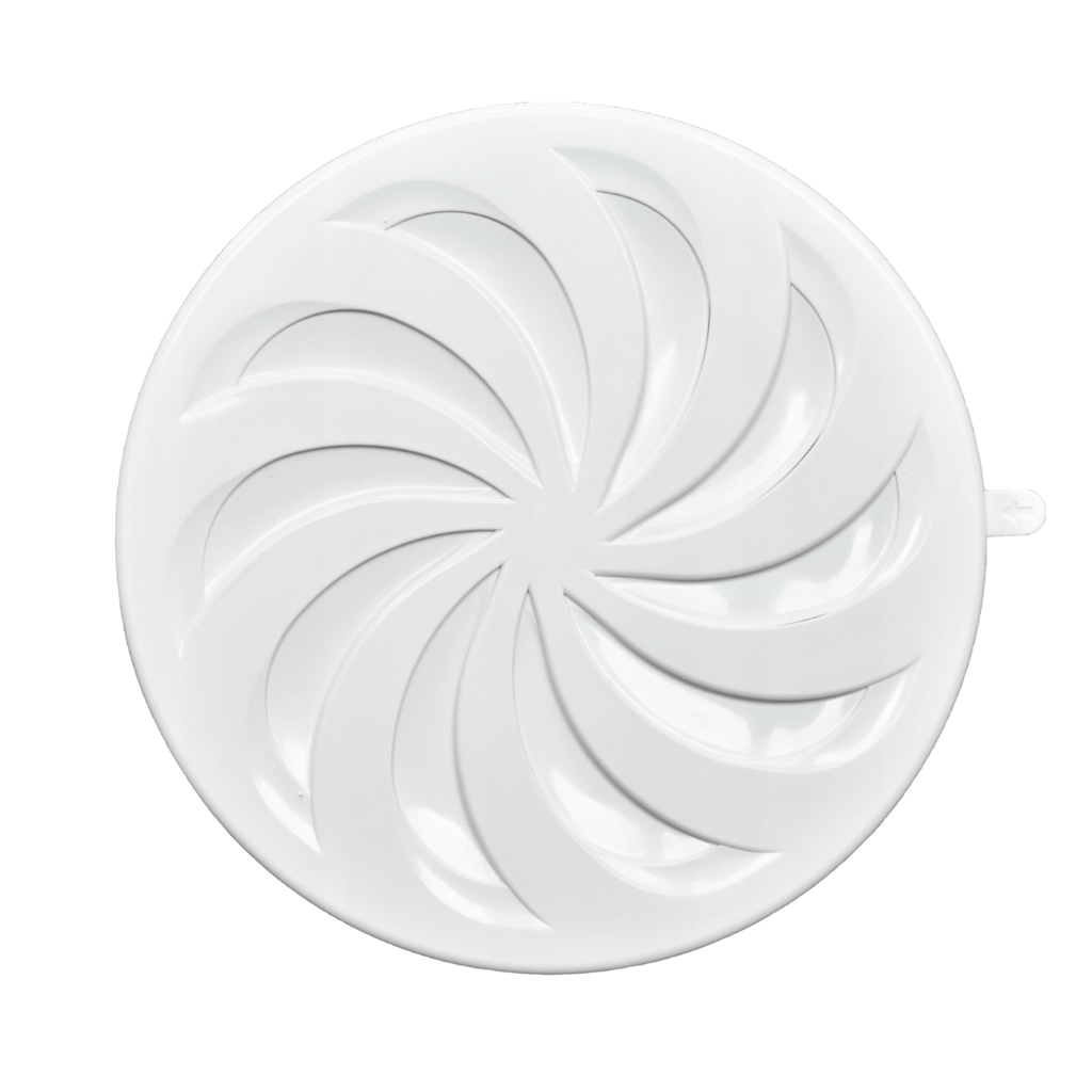 Kratka wentylacyjna zamykana okrągła uniwersalna biała