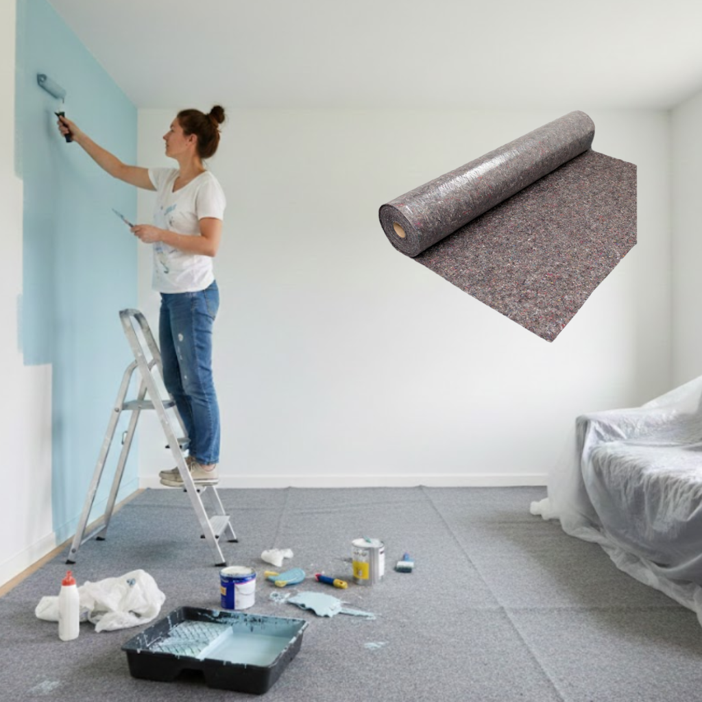 Mata malarska z folią 1m x 25mb SOLID