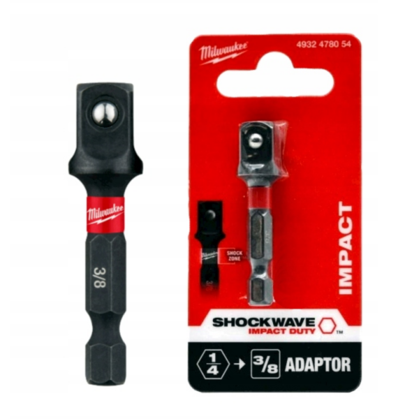 MILWAUKEE adapter HEX 14'-38' KWADRAT 2