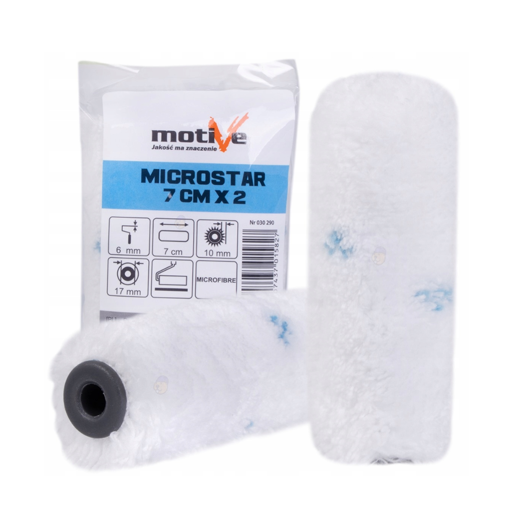 Wałek wkład malarski MICROSTAR 7cm MOTIVE 2szt.