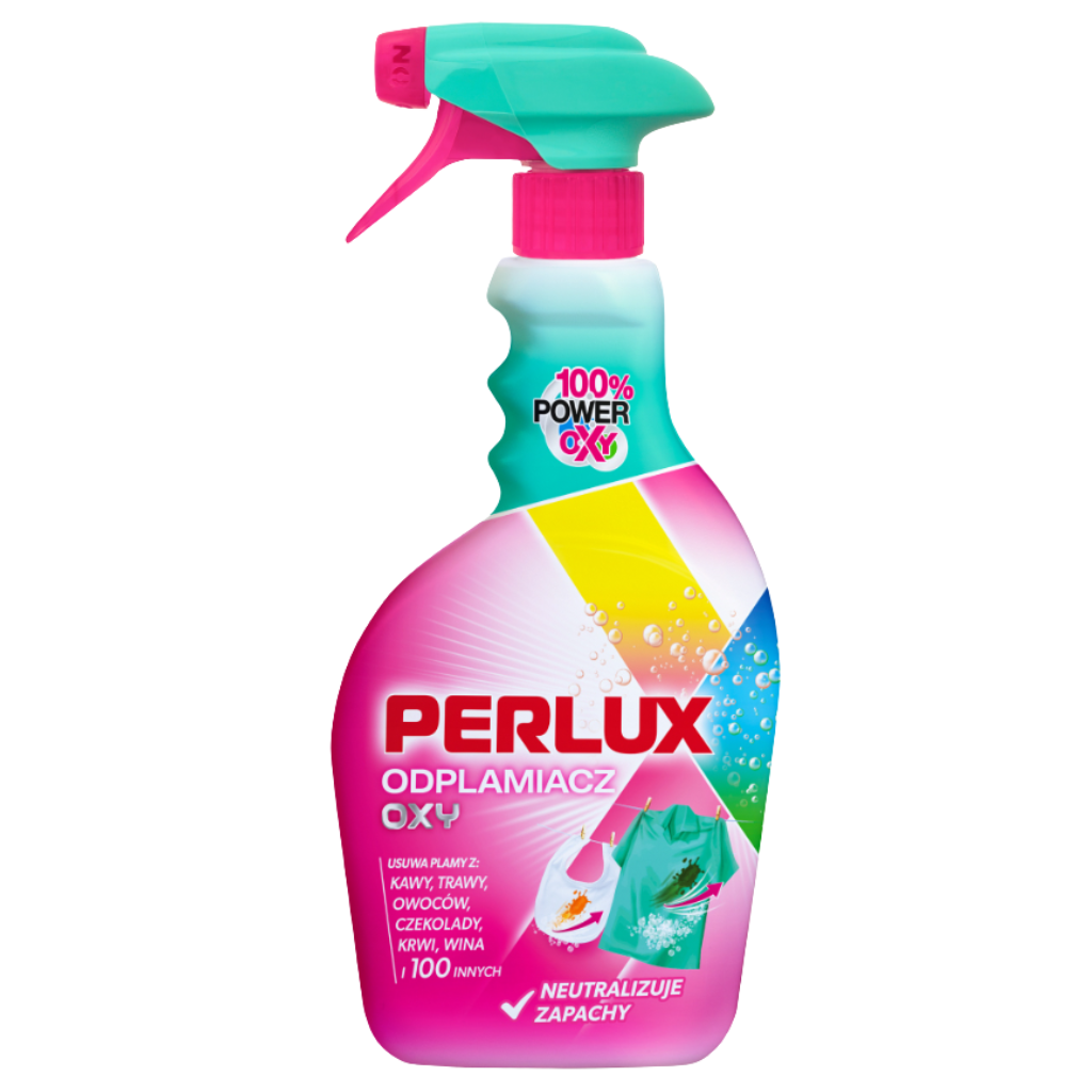 PERLUX odplamiacz OXY do jasnych i kolorowych tkanin w sprayu 500 ml-1