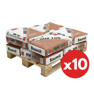 Zaprawa murarska klasy M10 – MM 100  pół paleta 10 sztuk