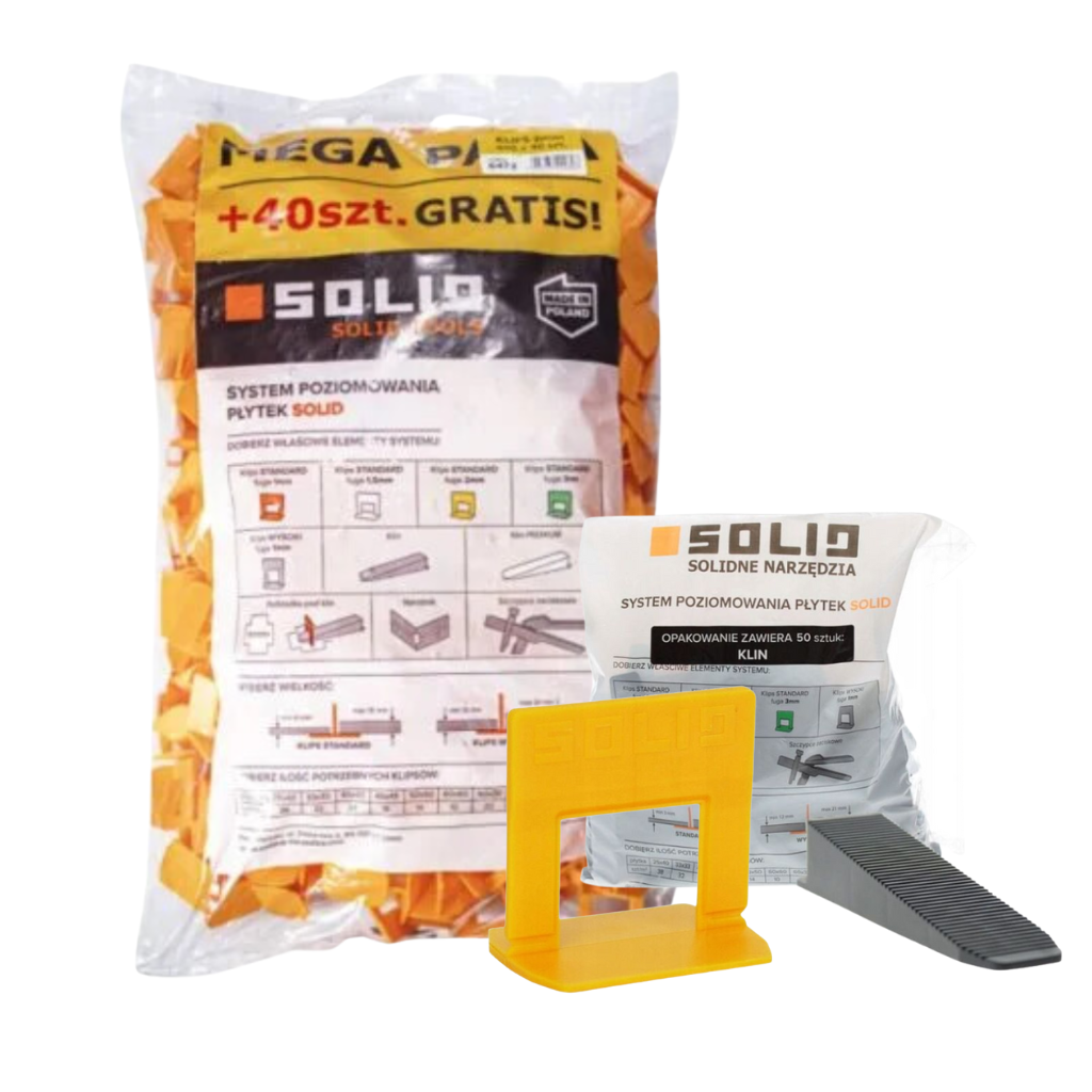 Zestaw klipsy 2mm + kliny