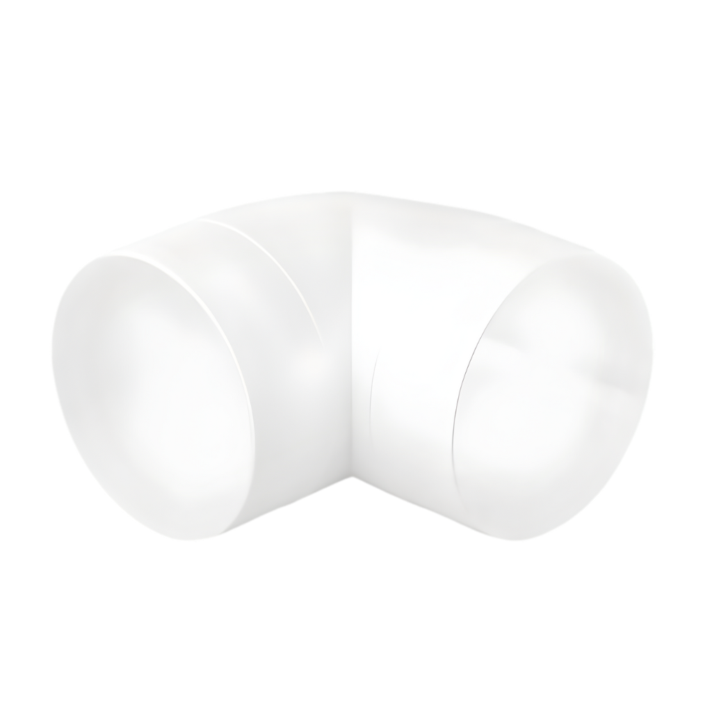 Kolano wentylacyjne kanału okrągłe 90 stopni fi 100mm