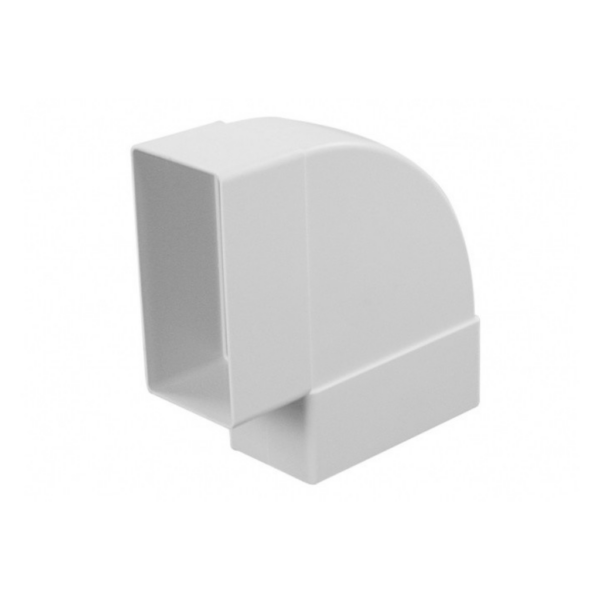 Kolano wentylacyjne kanału płaskie 110x55mm  łącznik 90 stopni