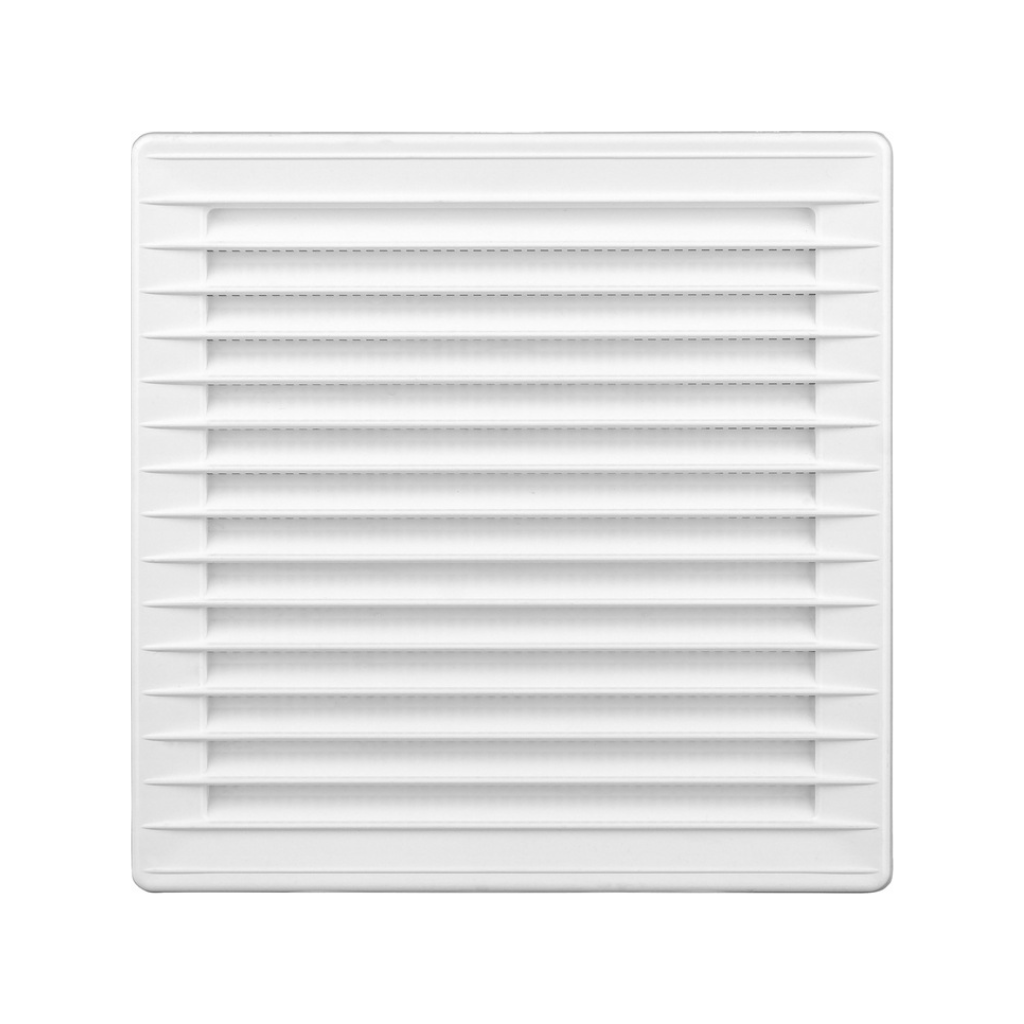 Kratka wentylacyjna 170x170mm z siatką biała