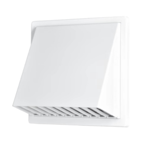 Kratka wentylacyjna z okapem 170x170mm regulowana tył fi 80-150mm biały