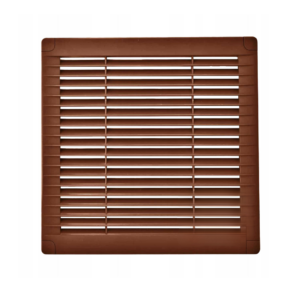 Kratka wentylacyjna z zaślepkami 200x200 BRĄZ