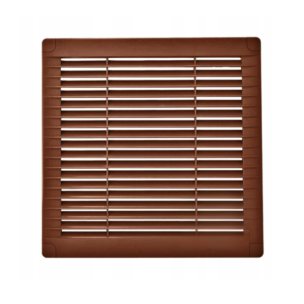 Kratka wentylacyjna z zaślepkami 200x200 BRĄZ