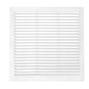 Kratka wentylacyjna z zaślepkami 250x250 biała