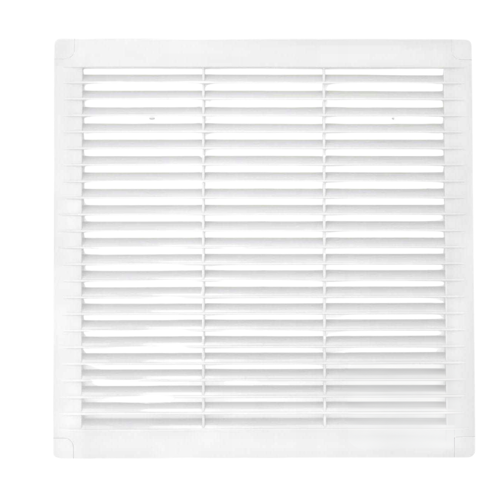 Kratka wentylacyjna z zaślepkami 250x250 biała