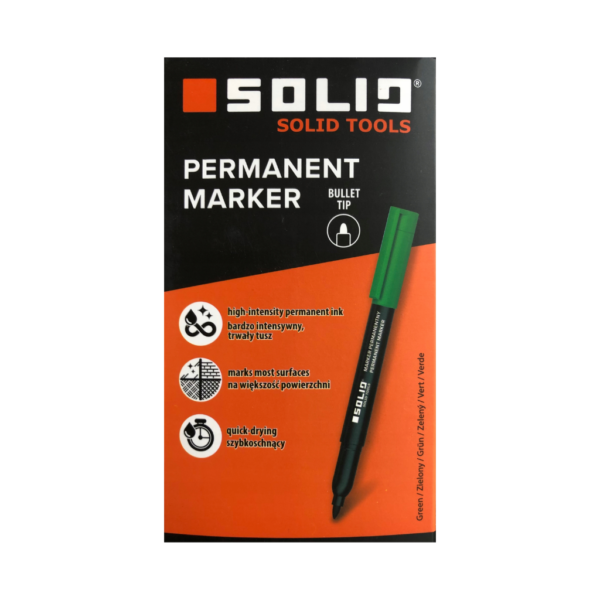 Marker budowlany szybkoschnący cienki zielony