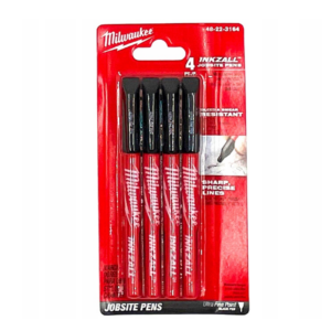 MILWAUKEE cienkopisy czarne 4szt