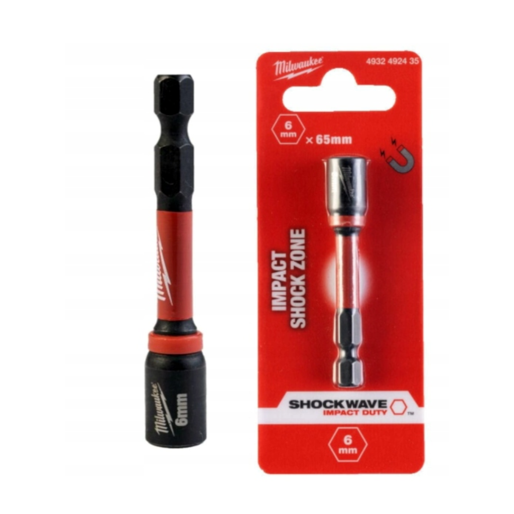 Nasadka udarowa magnetyczna HEX  6/65mm MILWAUKEE