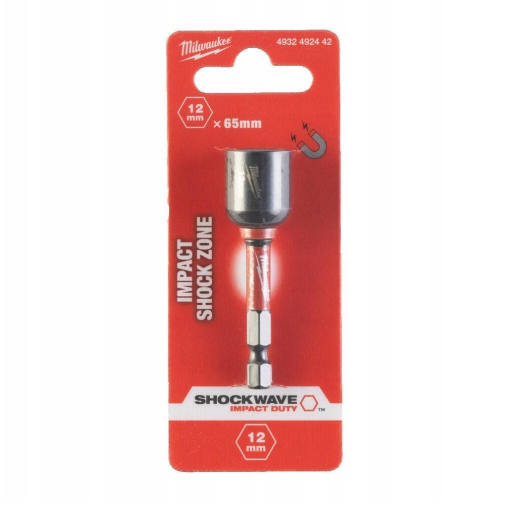 Nasadka udarowa magnetyczna HEX 12/65mm MILWAUKEE