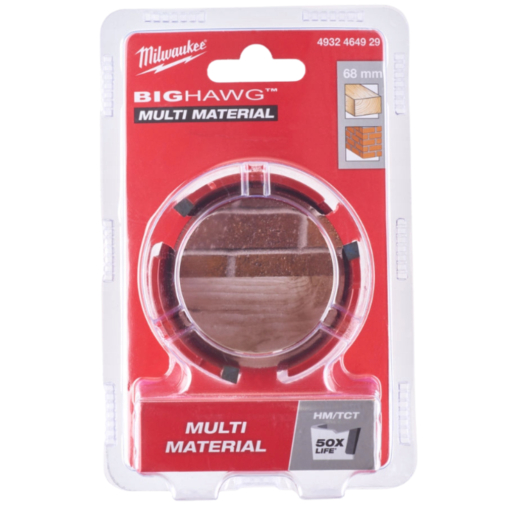 Otwornica z węglikiem wolframu BIG HAWG Multi Material 68mm MILWAUKEE