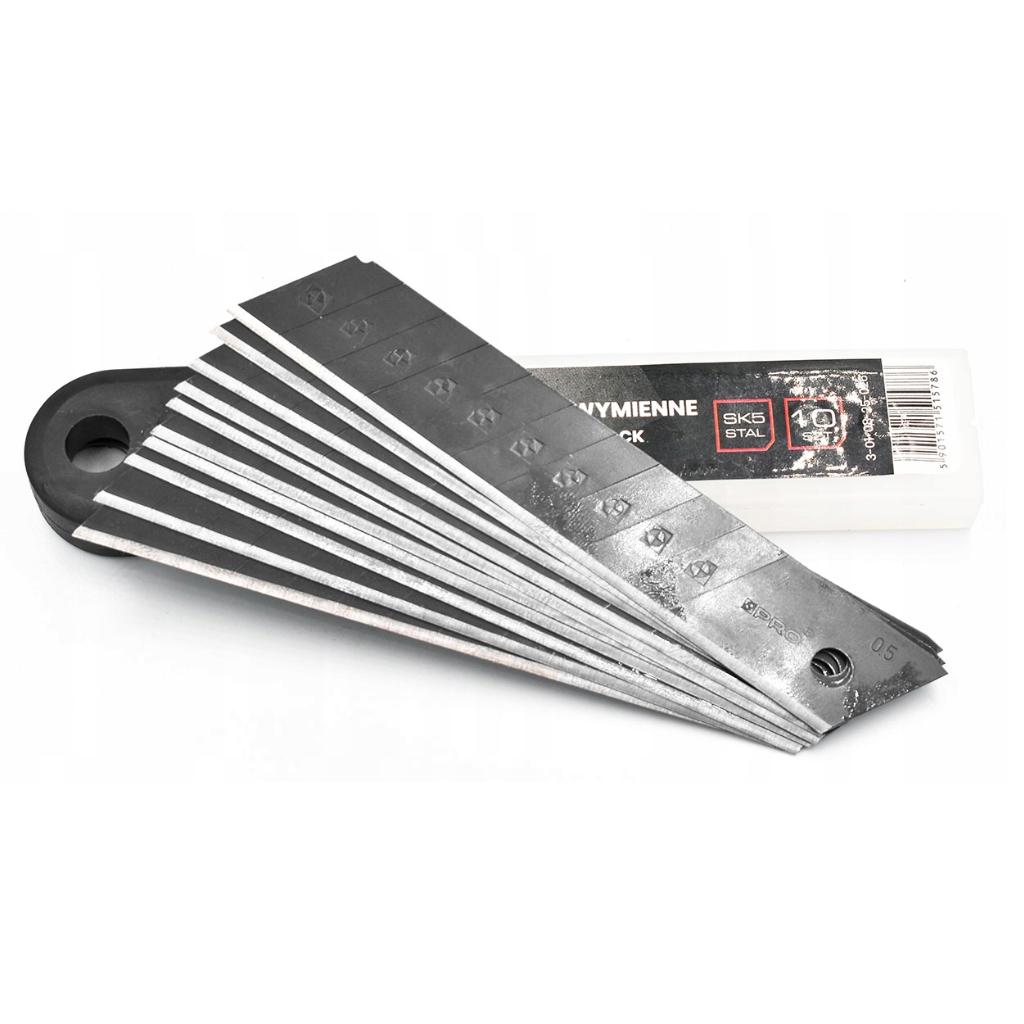 Ostrza wymienne łamane SK5 czarne 18mm PRO