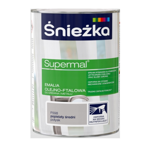 SNIEZKA supermal emalia popielata