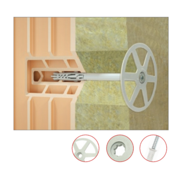 Talerz dociskowy do wełny i styropianu Wkręt-Met TDP-090-2