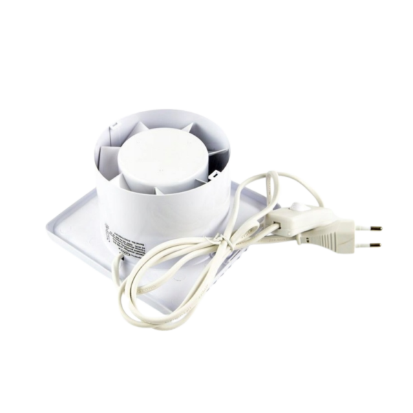 Wentylator sufitowy lub ścienny energooszczędny fi 100 mm airRoxy przewod