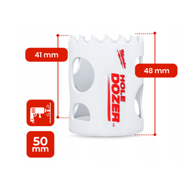 Otwornica bimetalowa kobaltowa 50 mm HOLE DOZER MILWAUKEE 49560113-3