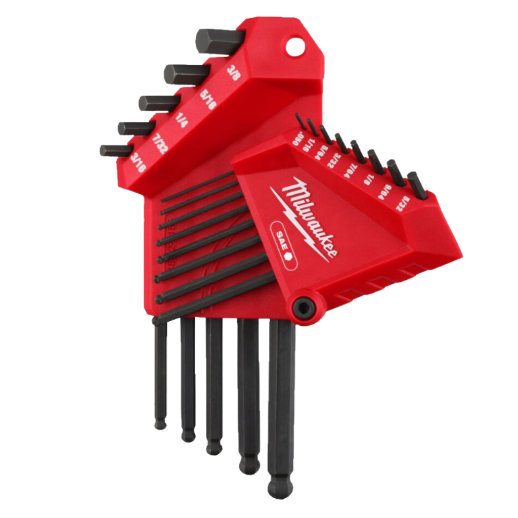 Zestaw składanych kluczy imbusowych HEX zestaw imperialny 13 szt Milwaukee-1