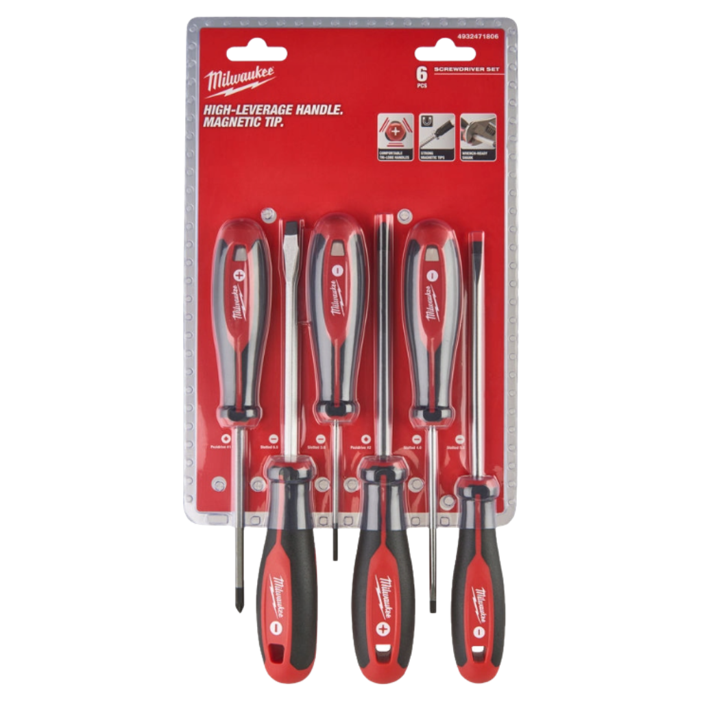 Zestaw Wkrętaków - Śrubokrętów Milwaukee PZSL - 6 szt-1