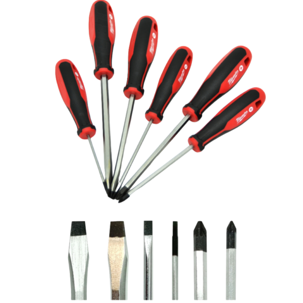 Zestaw Wkrętaków - Śrubokrętów Milwaukee PZSL - 6 szt-2