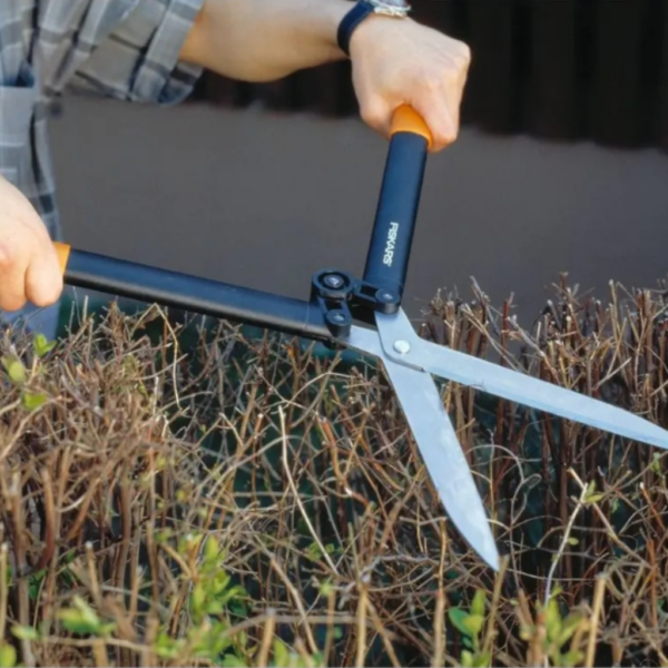 Fiskars nożyce do żywopłotu krzewów HS52 PowerLever ogrodowe dźwigniowe-3