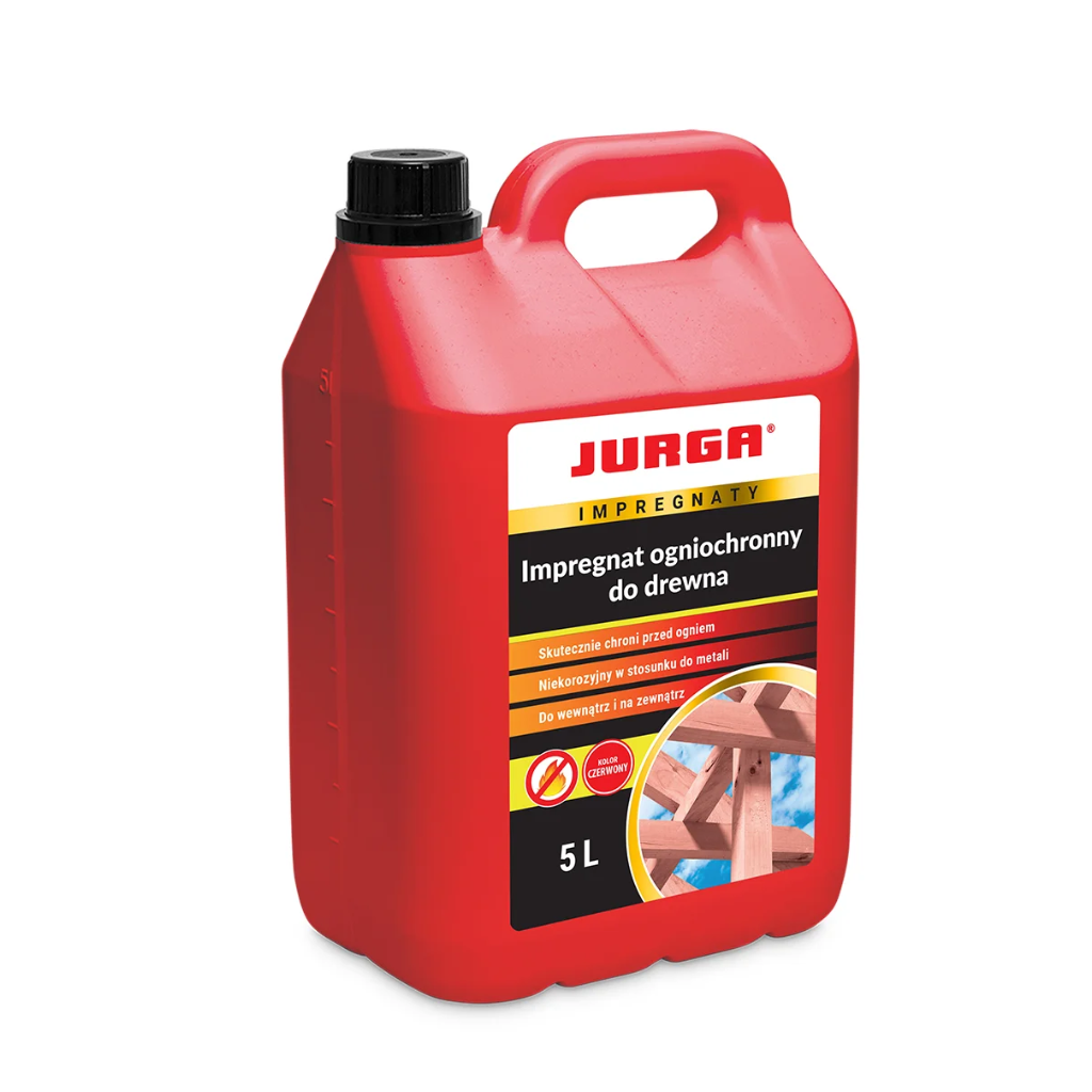 Narożnik zewnętrzny Ognioodporny impregnat do drewna Woodproof Fire 5L czerwony90° łączący profile W35 PLUSW35B RAL8019 brąz