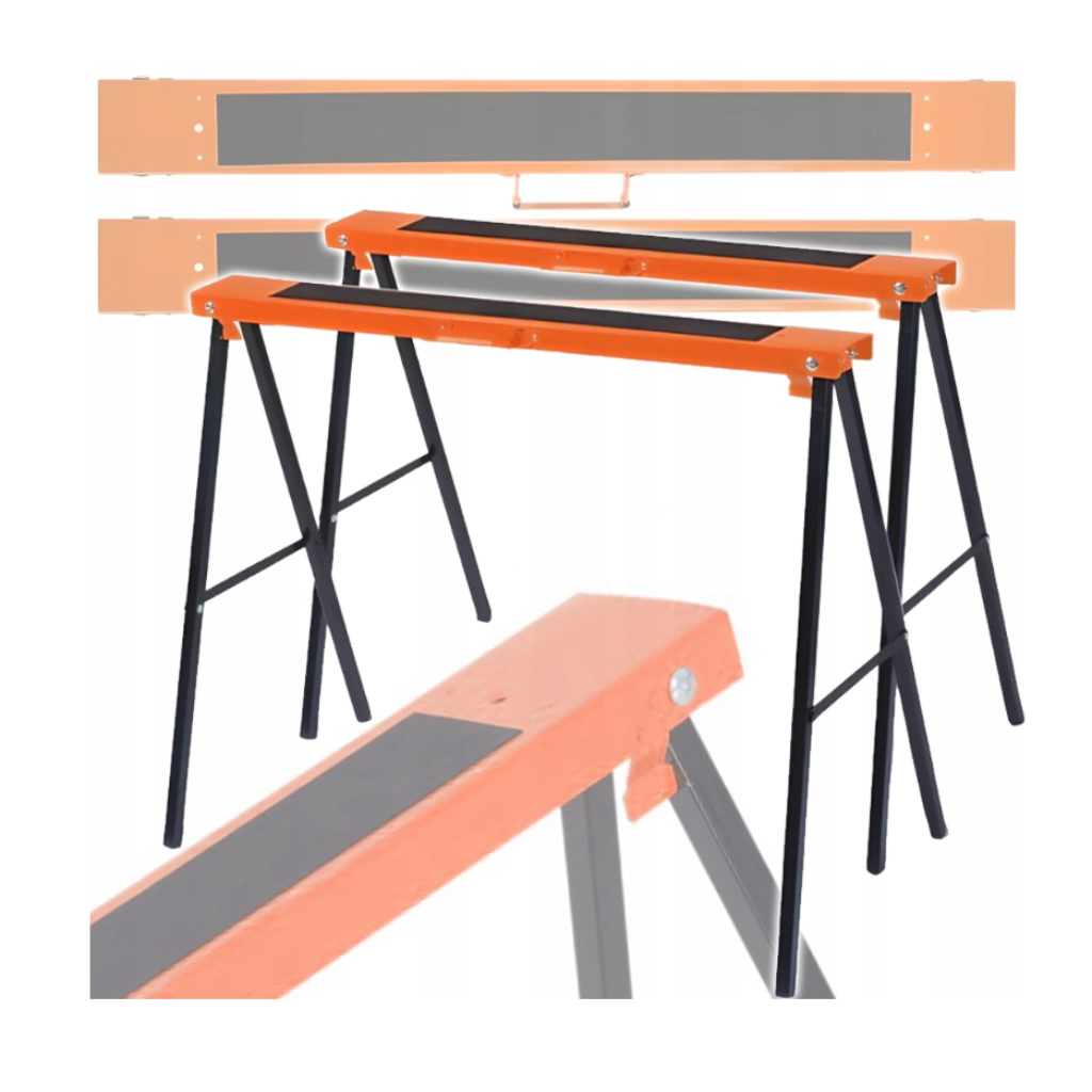 Podpora (kobyłek) Kraft&Dele 200 kg stal ocynkowana zestaw 2 szt.-1