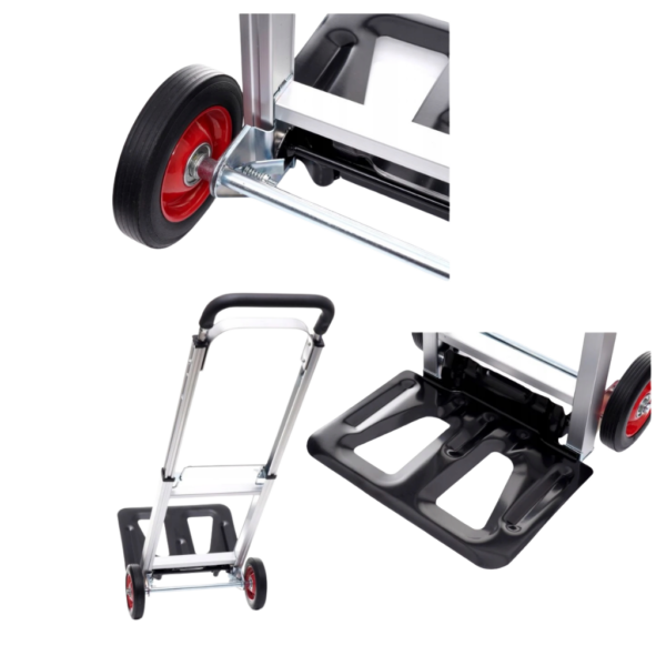 Wózek magazynowy transportowy składany aluminium 90KG KD3017 Kraft&Dele-2