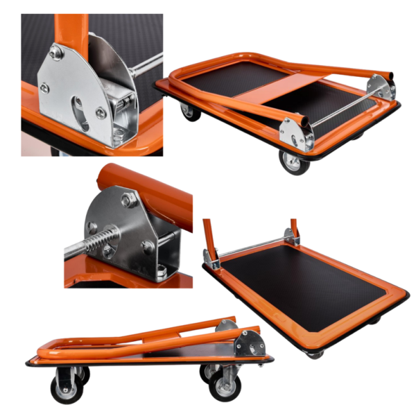 Wózek transportowy - platforma magazynowy 150KG na sklep magazyn Kraft&Dele-4